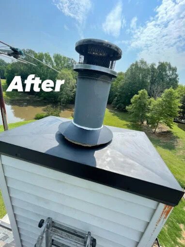 New chase cover and cap installed by Chimney Works